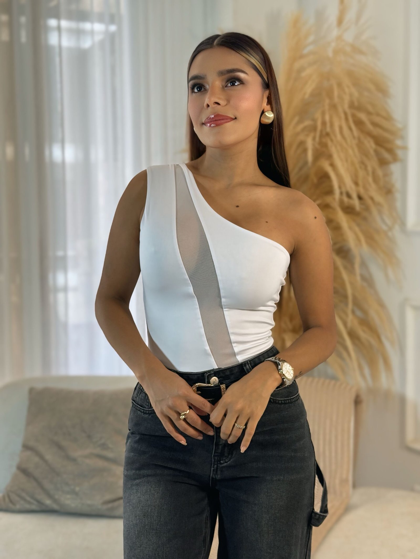 BODY ASIMETRICO MALLA - Imagen 2