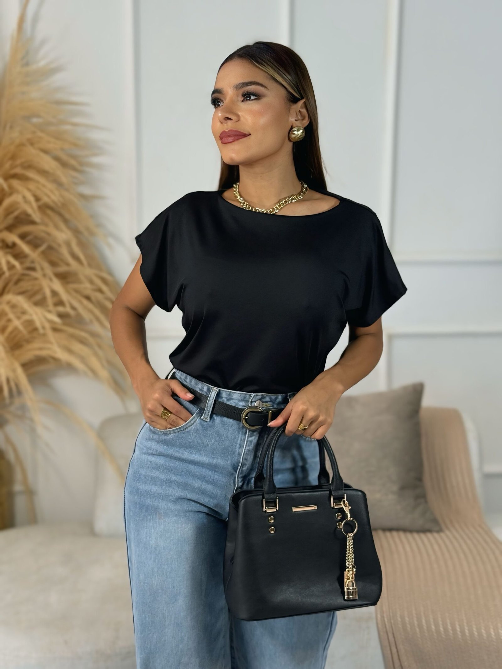 BLUSA ANCHA MANGA CORTA - Imagen 4