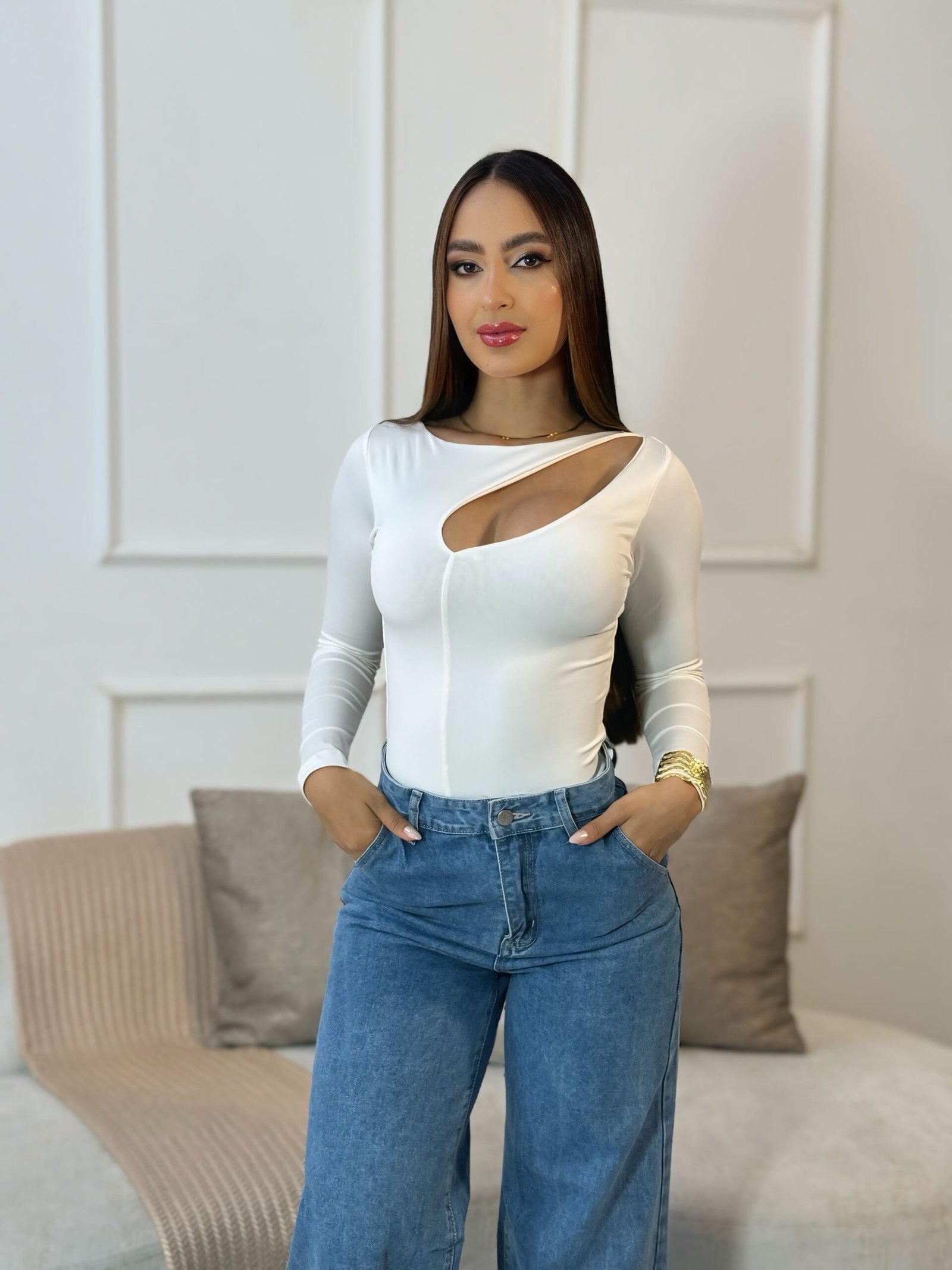 BODY ESCOTE MANGA LARGA - Imagen 2